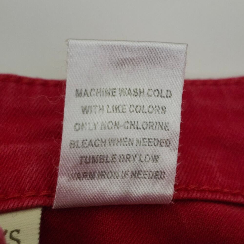 Appleseeds Red Classic 5 Pocket Jeans Size 10 - Picture 4 of 9